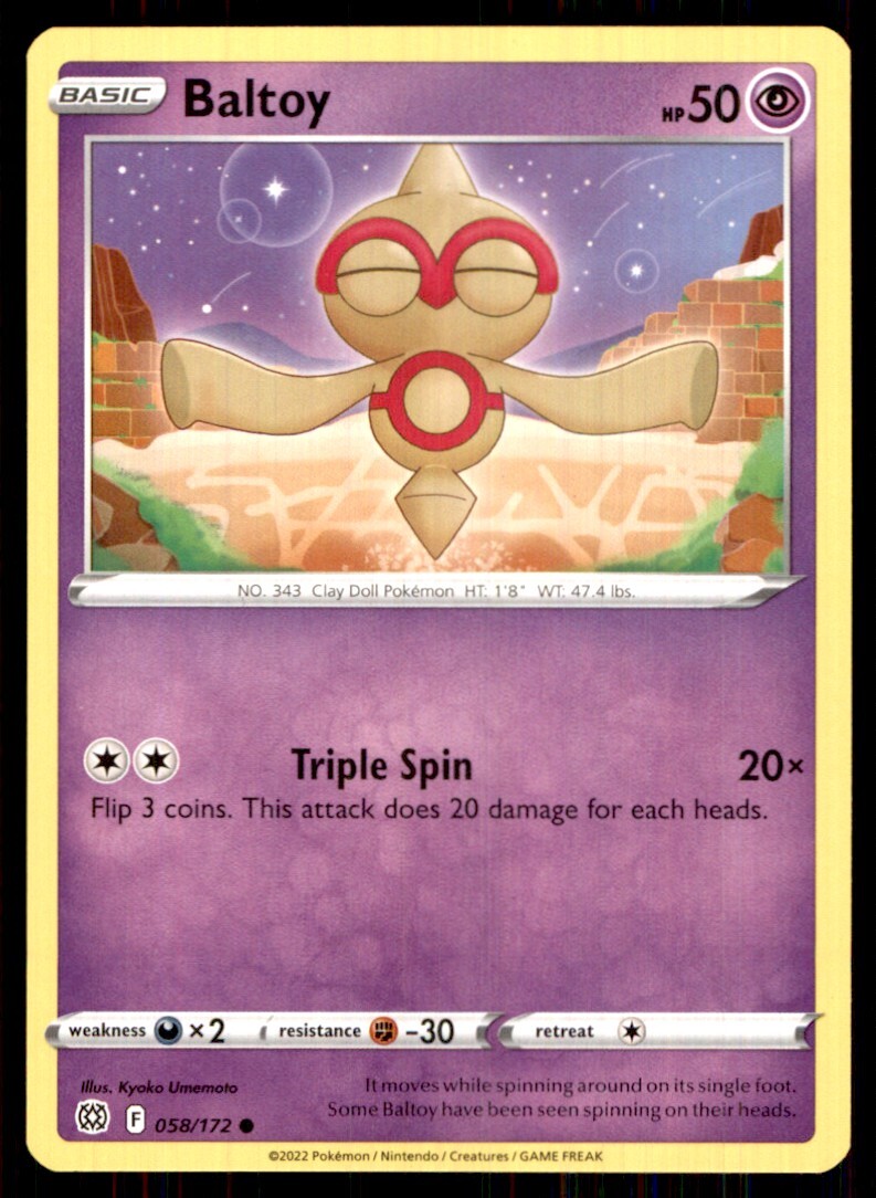 2022 Sword & Shield - Brilliant Stars Baltoy Basic/Common #58