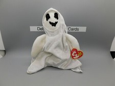 TY Beanie Babies -SHEETS THE GHOST BEAN BAG TOY HALLOWEEN