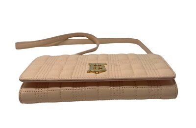 【BURBERRY】LOLA CHAIN BAG Authentic Burberry TB Lambskin Quilted Lola Wallet On Chain