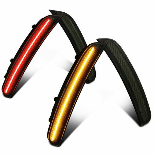 For 2015-2020 Dodge Charger 4Pcs Dynamic LED Side Marker Bumper Indicator Light - Picture 6 of 10