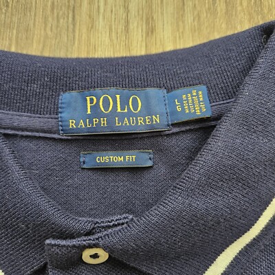 Ralph Lauren Polo Shirt Mens Large Red White Blue Big Pony US Open
