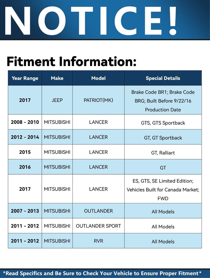 Pastillas de freno delanteras y traseras de cerámica para Jeep Compass Patriot Dodge Avenger Lancer Foto 3 de 4