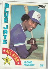 FREE SHIPPING-MINT-1984 Topps #403 Lloyd Moseby All-Star Blue Jays +BONUS CARDS