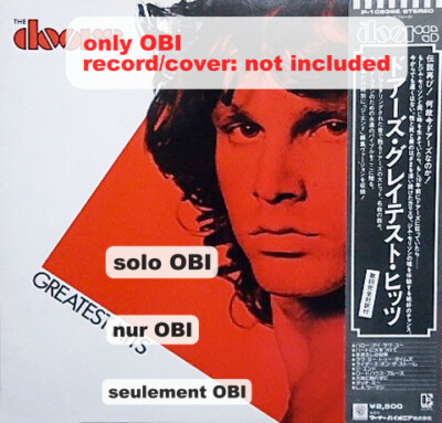 DOORS, THE Greatest Hits Japan ( P-10936E ) ***Only OBI*** | eBay