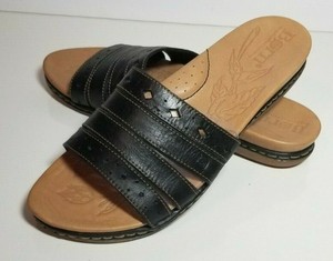 born black sandals size 8