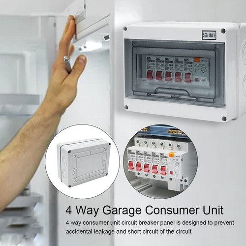 Portable 4 Way Consumer Unit with RCD and 4 MCB for Caravan or Outbuilding - Picture 10 of 21
