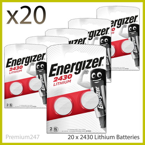 4 x Energizer CR2430 3V Lithium Coin Cell Battery 2430 DL2430 K2430L