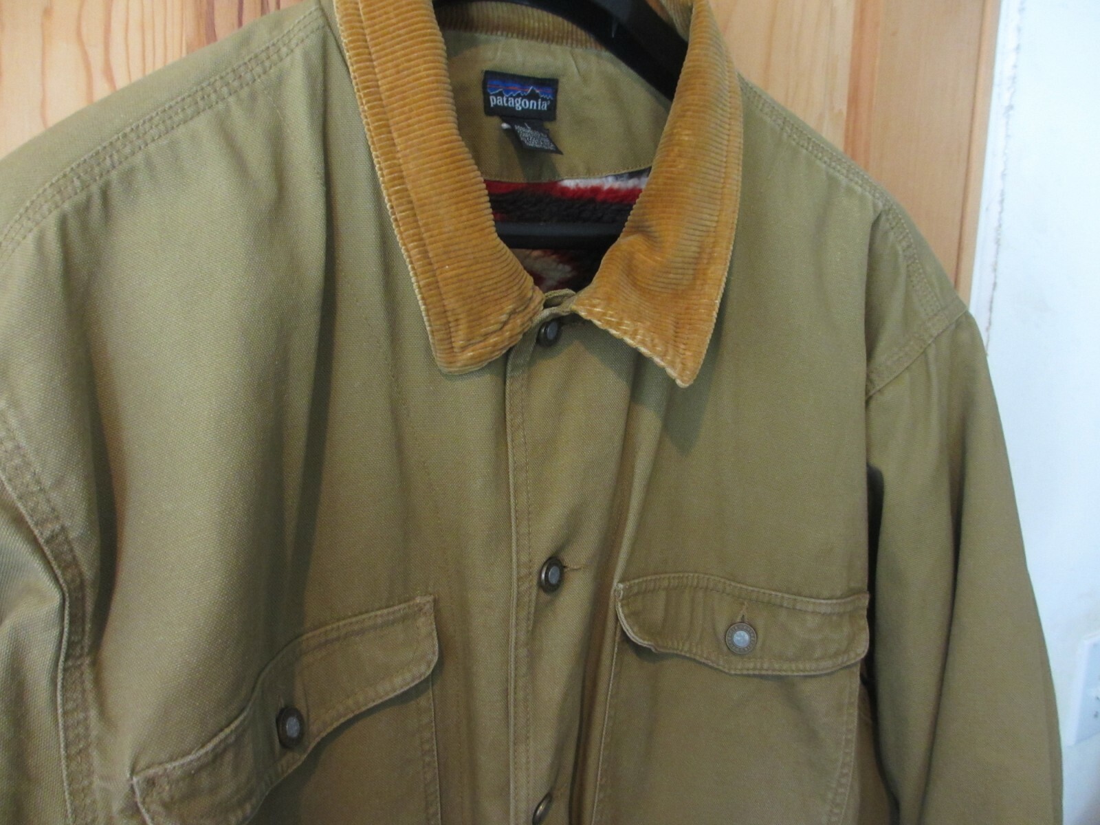 BARN JACKET MENS L AZTEC SHERPA RANCH 