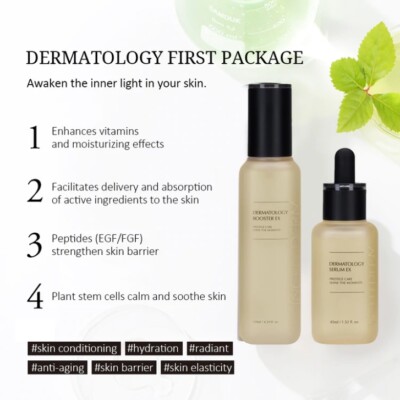 INCELLDERM Dermatology First Package EX 130ml Booster + 45ml Serum