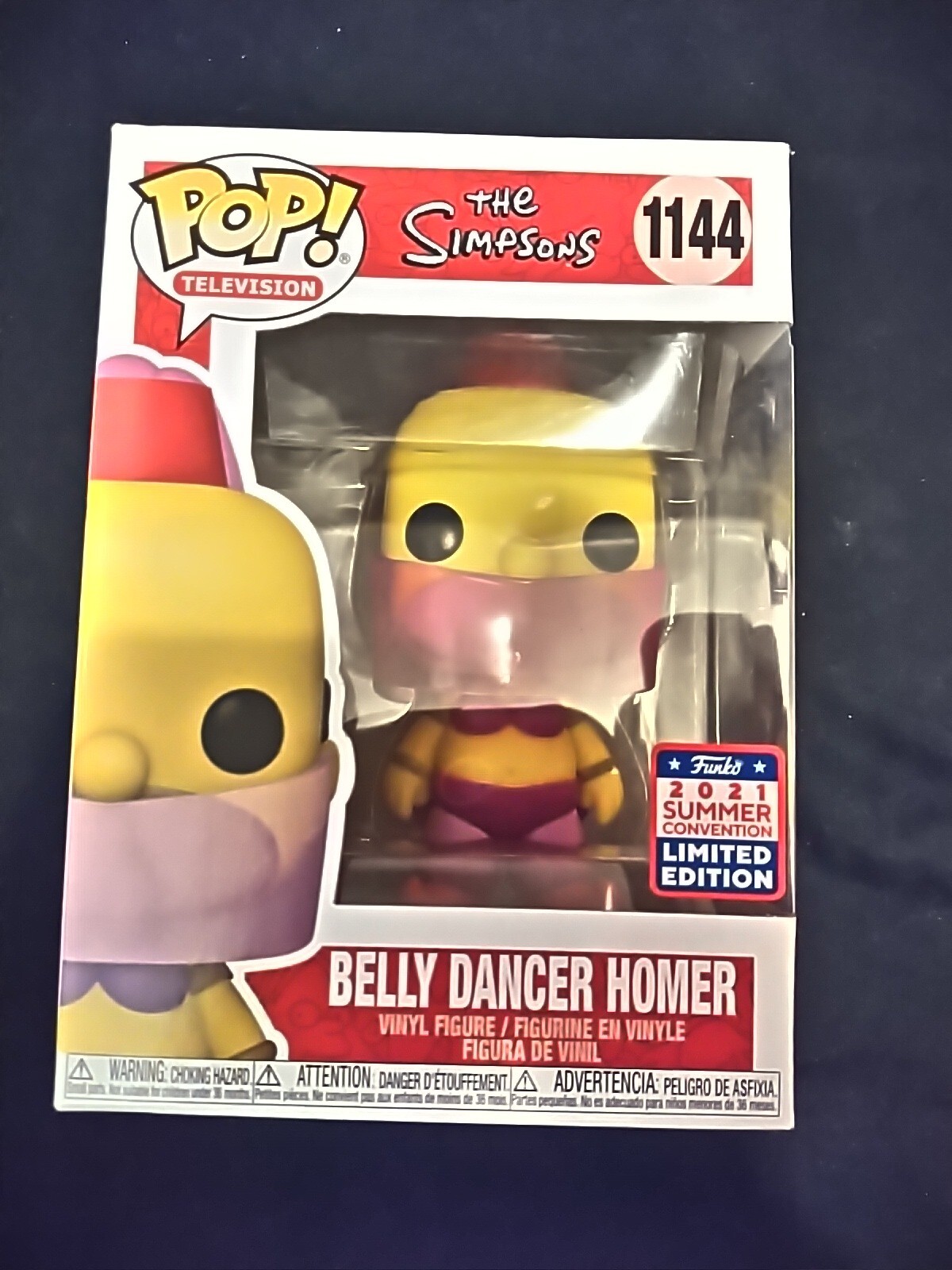 Funko Pop Belly Dancer Homer #1144 The Simpsons 2021 Summer Convention