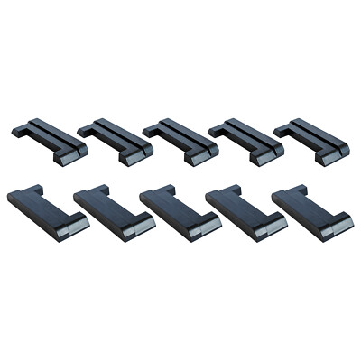 E-Track End Caps Black ABS End Protector Cover Plugs for Horizontal E Track Rail
