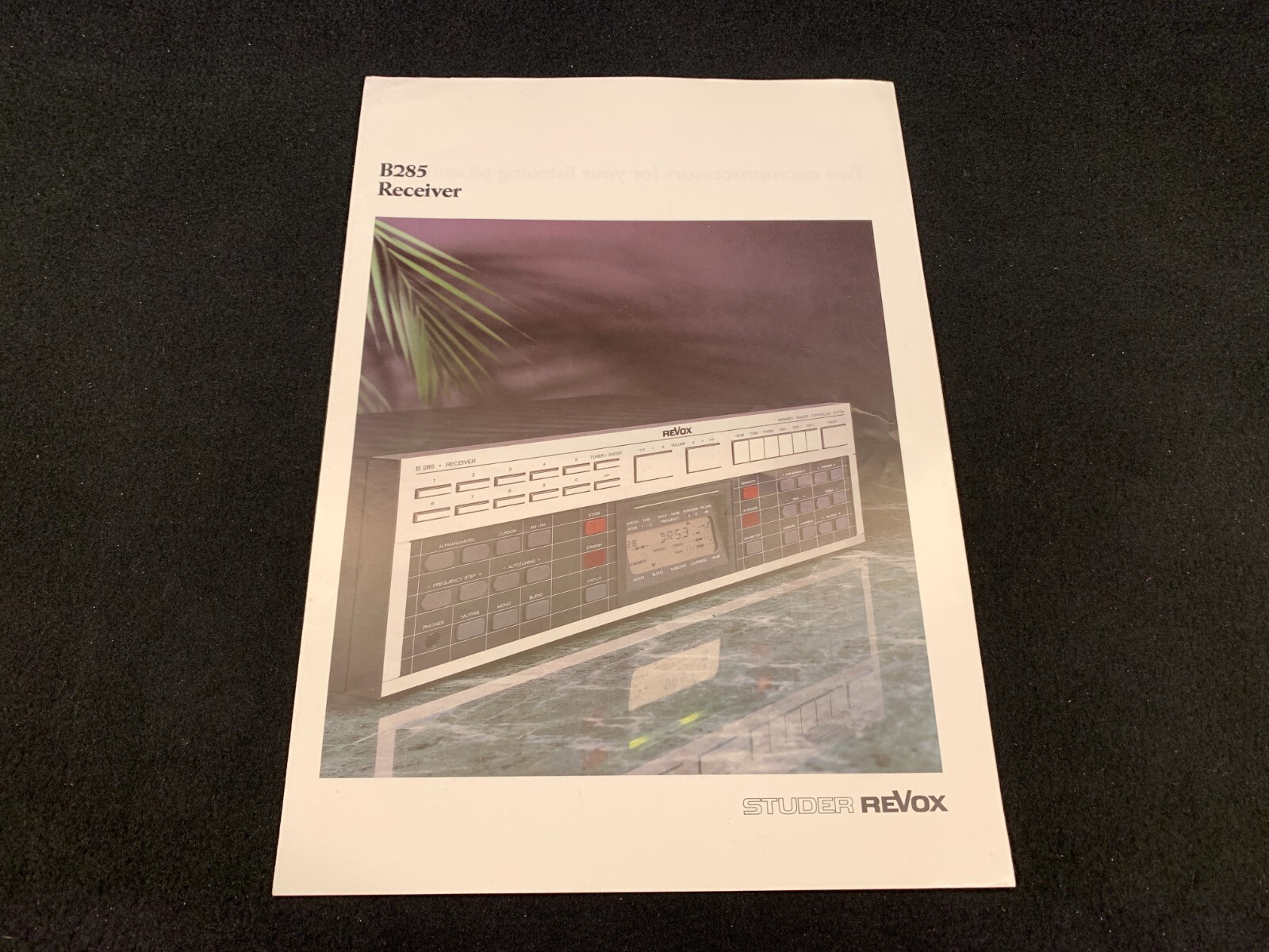 STUDER ReVox B285 Receiver Sales Brochure