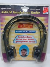 Vintage Headband Headphones AM/FM Radio Walkman Model 885M By Lenoxx Sound