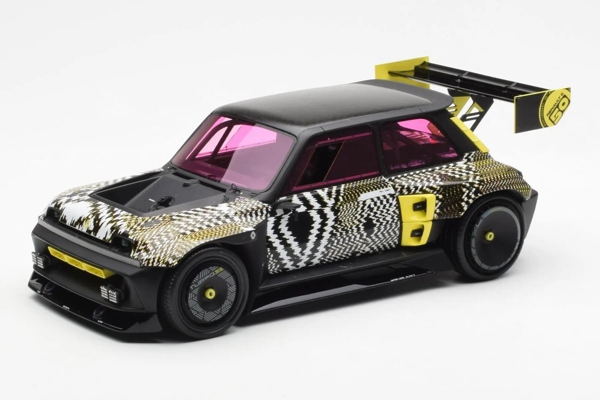 2022 RENAULT R5 MAXI TURBO 3E BLACK 1:18 SCALE BY OTTO MOBILE
