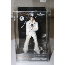 Kurt S Adler Ornament - Elvis Presley Singing in White Jumpsuit