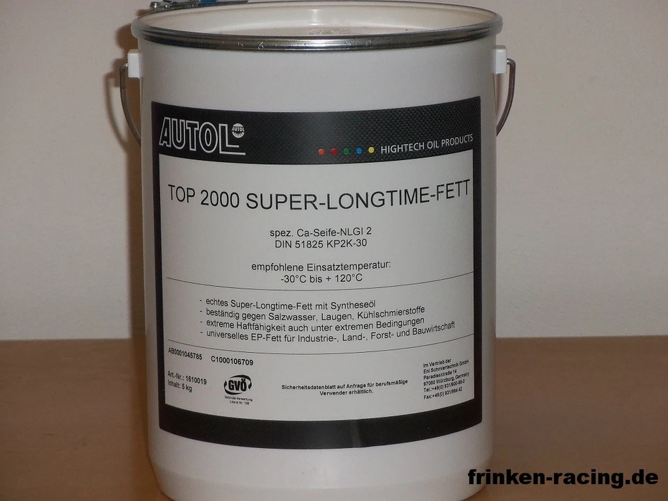 13,58€/l AUTOL TOP 2000 Super Longtime Fett 5 kg