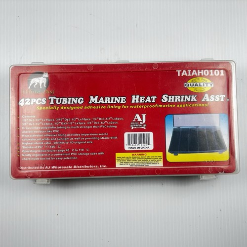 Heat Shrink Tubing Marine Assortment with Case White Dog Brand