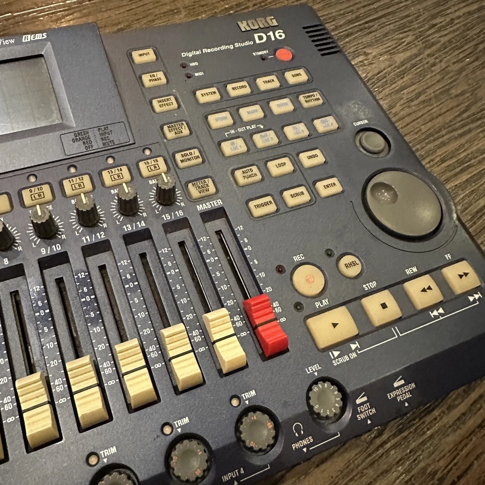 KORG D16 Digital Multi Track 16-Track Recorder Audio Studio Tested Japan - Image 4 of 4