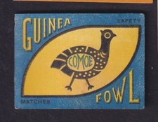 Antique Matching Label France BN283443 Guinea Bird Comoe Africa