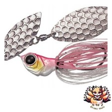 NEW Evergreen Spinnerbait D-Zone Fly Tandem Willow Leaf 1/4oz Cotton Candy #24