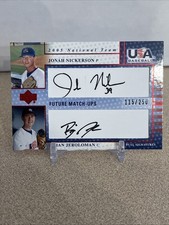 2005 Upper Deck USA Baseball - Future Match-Ups Dual Autographs Brian Jeroloman,