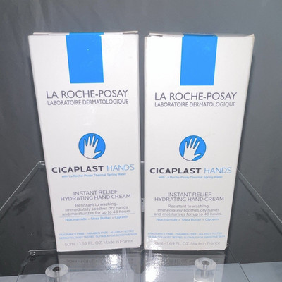 2 pk ex 8/27 La Roche Cicaplast Hands Hydrating Hand Cream Fragrance-Free 50ml, 