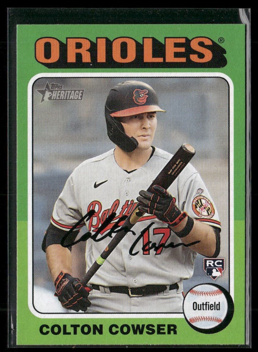 Colton Cowser 2024 Topps Heritage Rookie Baltimore Orioles #388