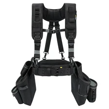 Professional Tool Belt with Suspenders Carpenter Tool Belt Combo Organizer To...