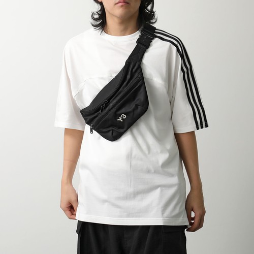 Y-3 Body Bag Men's Crossbody Shoulder Bag Belt Bag Waist Pouch Logo Bag BLACK - Picture 11 of 11