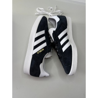 Adidas Originals Gazelle Men Black White Suede Low Top Sneakers BB5476 Size 8