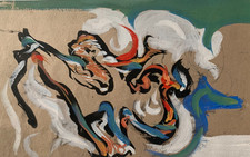 ANCIENNE OEUVRE EXPRESSIONNISTE DLG D'ANDRE MASSON VERS 1960 (92)