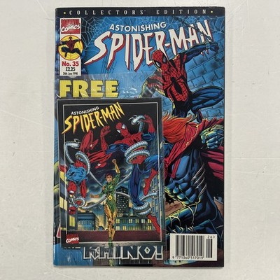 Astonishing Spider-Man #35 1998 VF- UK Marvel Panini Inc. Free Postcards