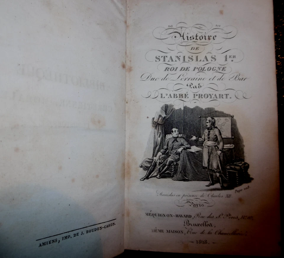 HISTOIRE DE STANISLAS Ier ROI DE POLOGNE par l'Abbé PROYART-1828-RELIE- - Photo 4/4
