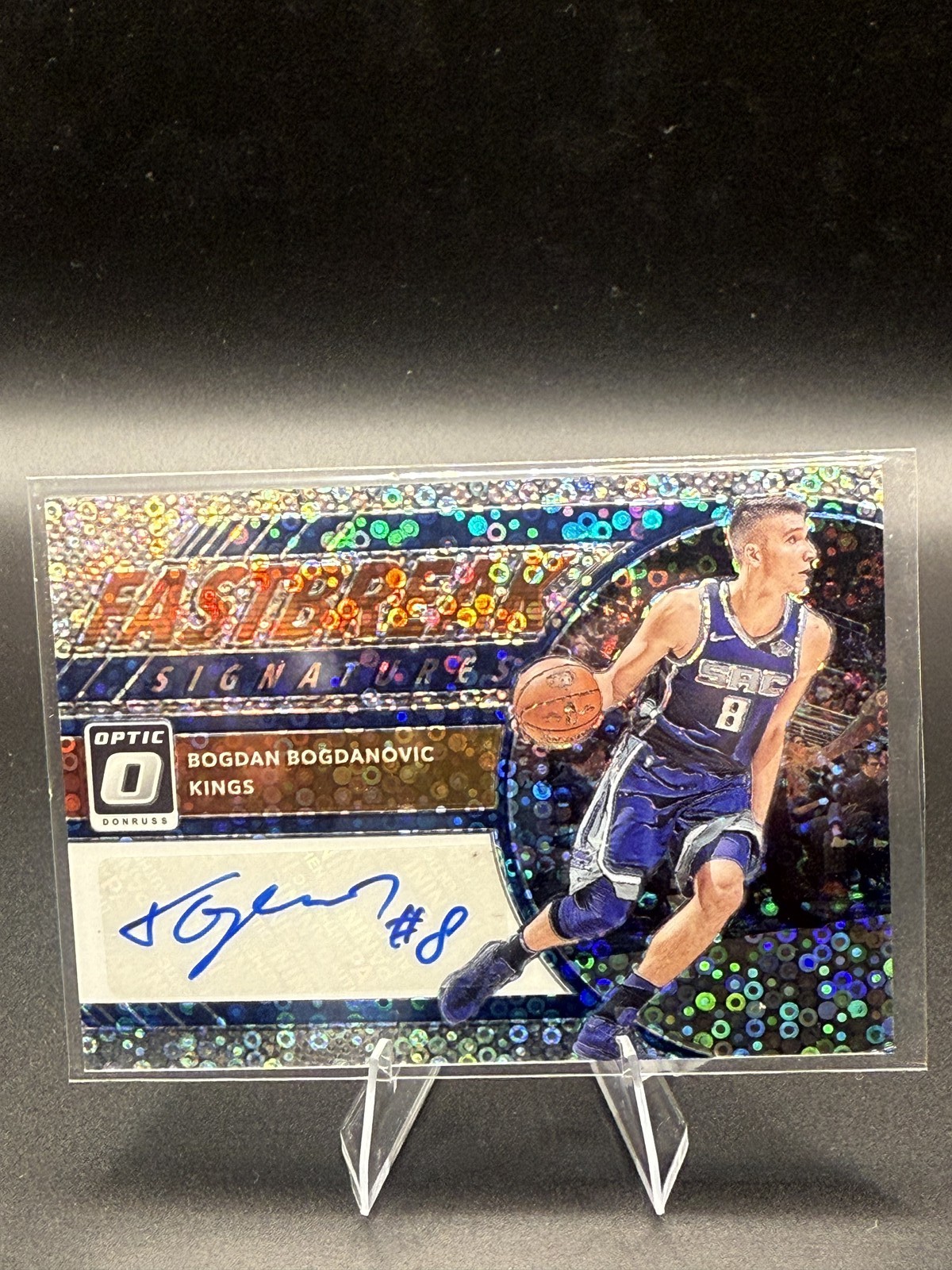 2017-18 Donruss Optic #FB-BBD Bogdan Bogdanovic Fast Break Signatures