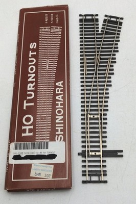 Shinohara Track 302 HO Code 70 #4 WYE Right Switch Turnout