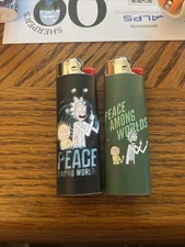 New 2 Custom Bic Lighters  Peace Among Worlds Rick & Morty Posters