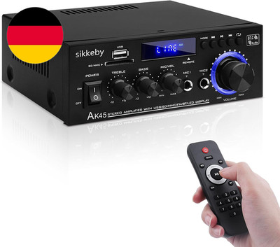 Hifi-Verstärker AK45 Mini Bluetooth Stereo-Audioverstärker Receiver 12V/ 220V 60