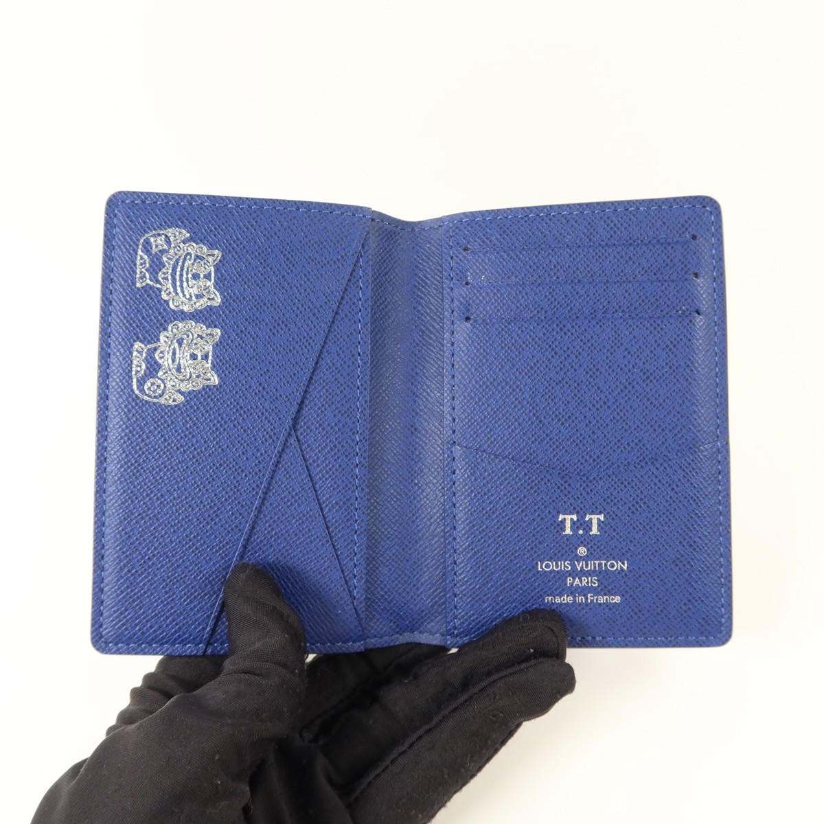 LOUIS VUITTON LV Pocket Organizer Card Case M30301 Taigarama Blue