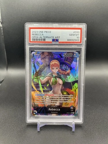 Rebecca OP04-039 Alt Art Leader PSA 10 - One PIece Kingdoms of Intrigue English