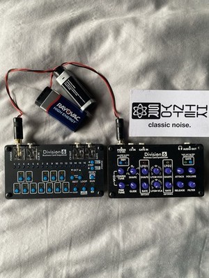 Synthrotek Division 6 Business Card Sequencer Synthesizer W/Power Supplies