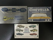 1967 Chevelle GM Factory Original Owners Manual First Edition Aug.1966 PLUS!
