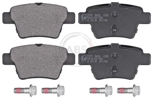 A.B.S. Bremsbelagsatz Scheibenbremse 37475 FüR 307 C4 Peugeot 207 CitroËN SW 3E-image