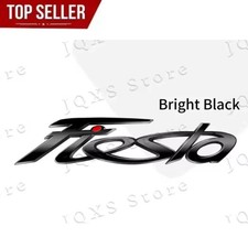 Ford Fiesta Badge Emblem Logo Bright Black High Quality