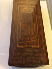 Polished vintage wooden/treen rectangular box
