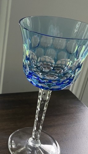 WATERFORD SIMPLY BLUE 8 1/4" GOBLET - Picture 2 of 5