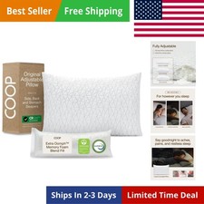 Adjustable Pillow, King Size Bed Pillows for Sleeping, Cross Cut Memory Foam ...