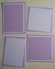 Die Cut Mat & Layers,  4 Sets,  In White 250gsm & Lilac 240gsm Card.
