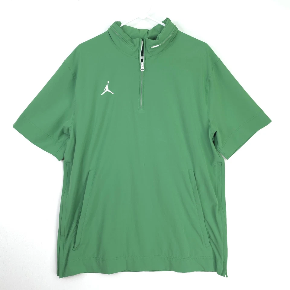Nike Football Coaches Sideline 1/4 Zip Hooded Jacket Green Men’s L FJ9548 - Image 2 of 4