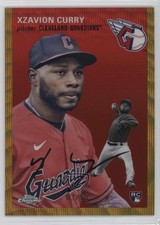 2023 Chrome Platinum Anniversary Gold Wave Refractor 3/50 Xzavion Curry #32 1mc9