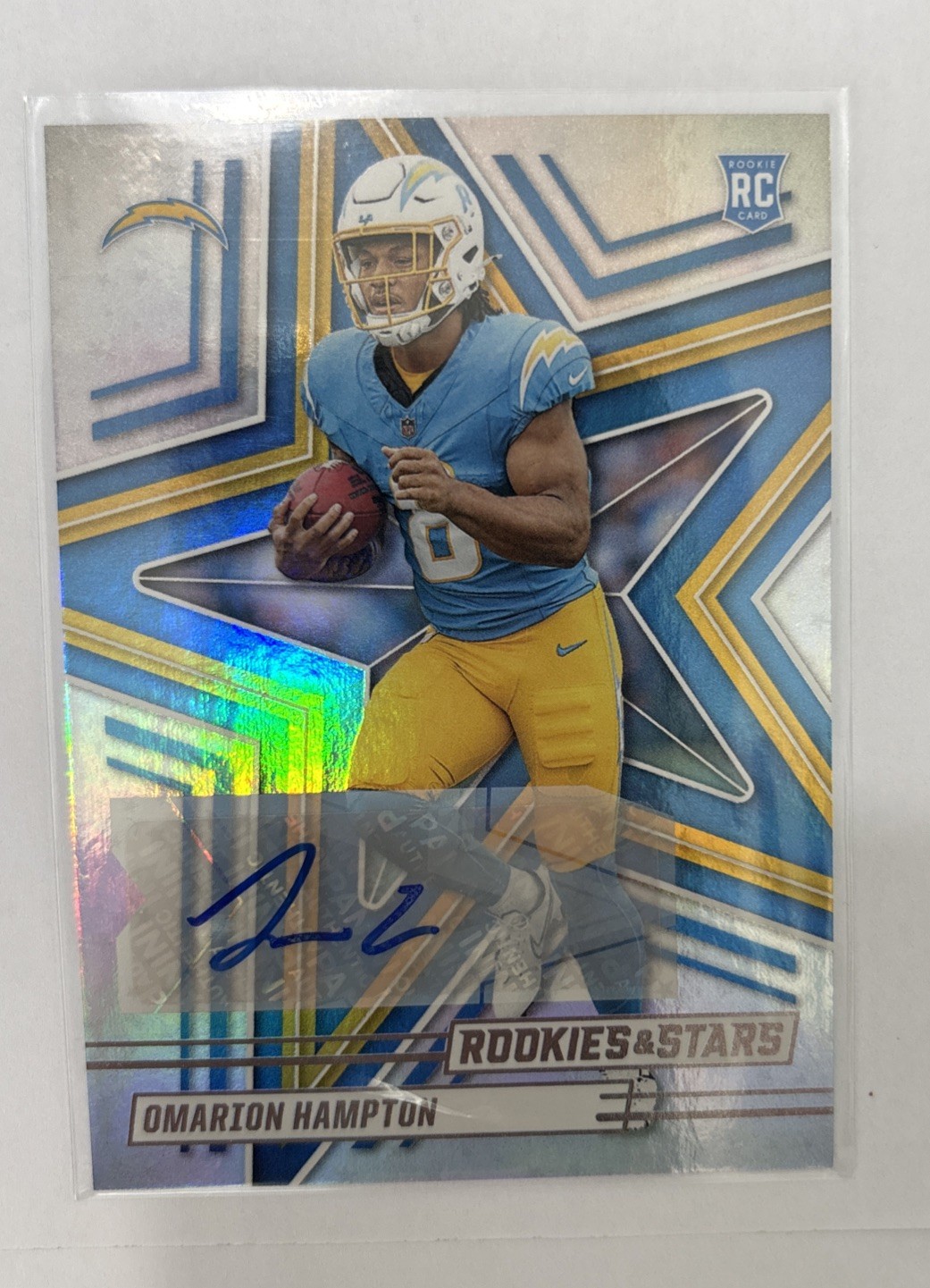 2025 Panini Rookies & Stars - Omarion Hampton Silver Stars Rookie Auto (RC)